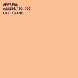#FEBE96 - Gold Sand Color Image